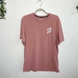 PELOTON Pink Logo Short Sleeve T-Shirt Size Large